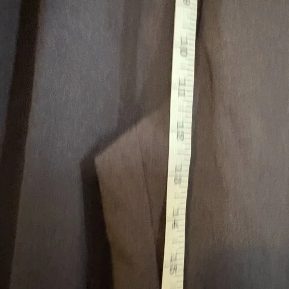 Lisa Bayne Barrel Leg Pants Charcoal Gray Elastic Waist - M - Picture 6 of 7